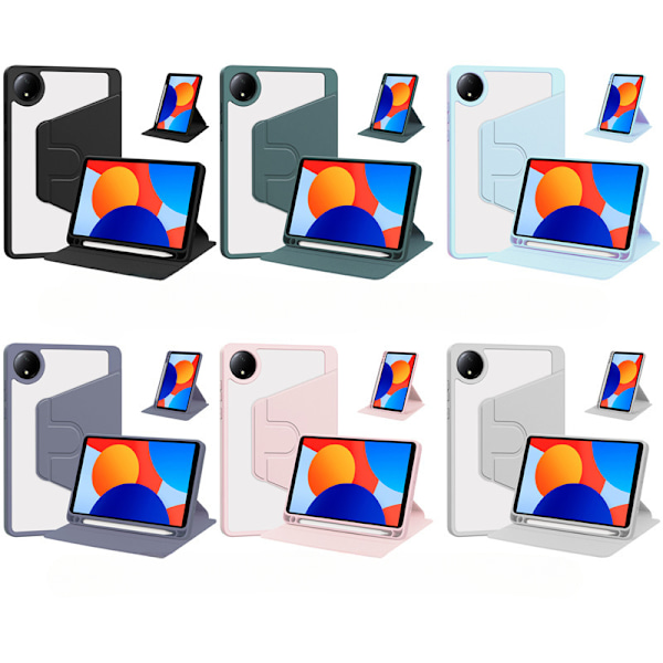 Fodral för Xiaomi Redmi Pad Se 8.7 2024 akryl anti-fall skyddsfodral svart