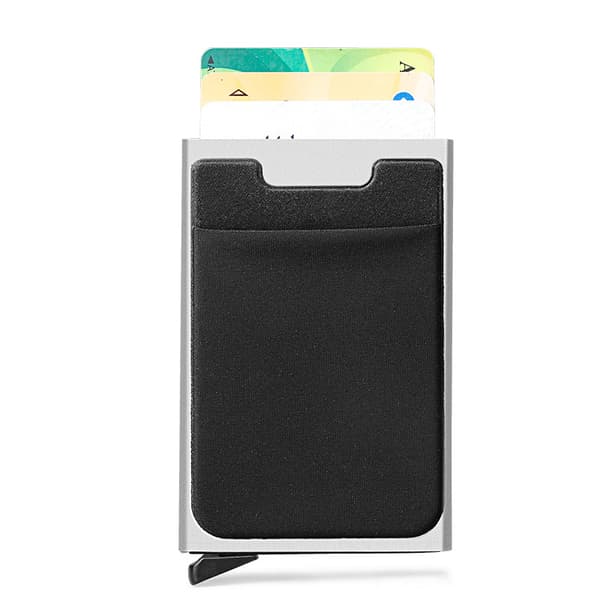 Pop-up kortholder aluminium holder sort