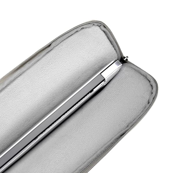 Laptopveske PU-lær 15,6-tommer mørkegrå