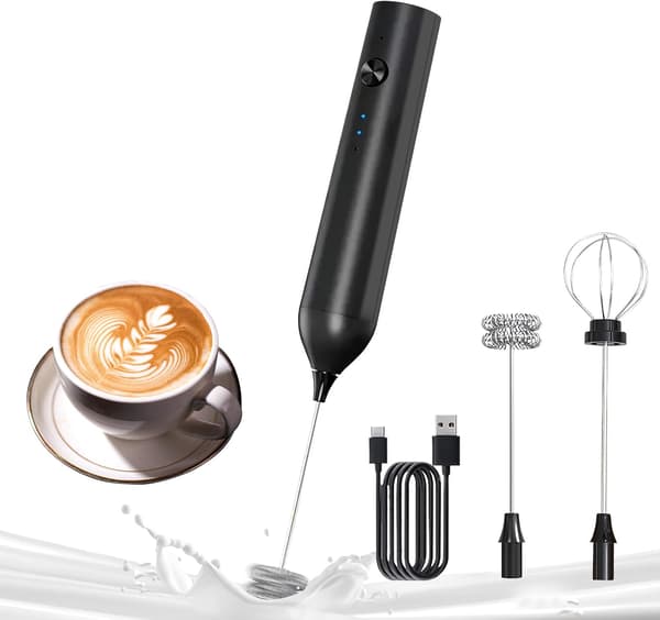 Melkeskummer USB oppladbar elektrisk blender
