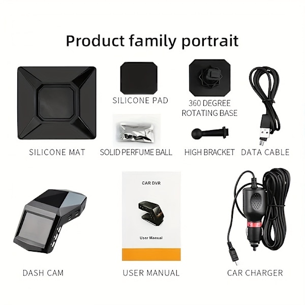1080P Full HD Dash Cam Bil Video Körinspelare