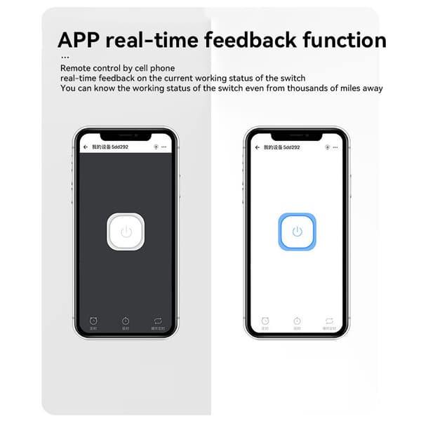 Intelligent switch WiFi Bluetooth dual mode kan fjernstyres via APP, timerfunktion