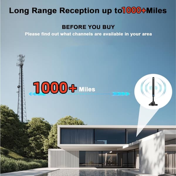 Intern HD Forsterket TV-antenne Dtmb Dvb Antena - T2