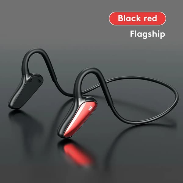 Ægte trådløse Bluetooth-hovedtelefoner M-D8 Bone Conduction Bæltemikrofon Rød