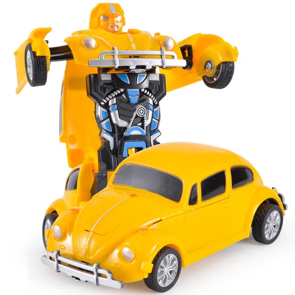 Leluauto Mini Beetle Muunnosrobotti (keltainen)