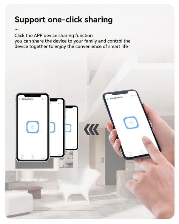 Intelligent bryter WiFi Bluetooth dual modus kan fjernstyres via APP, timerfunksjon