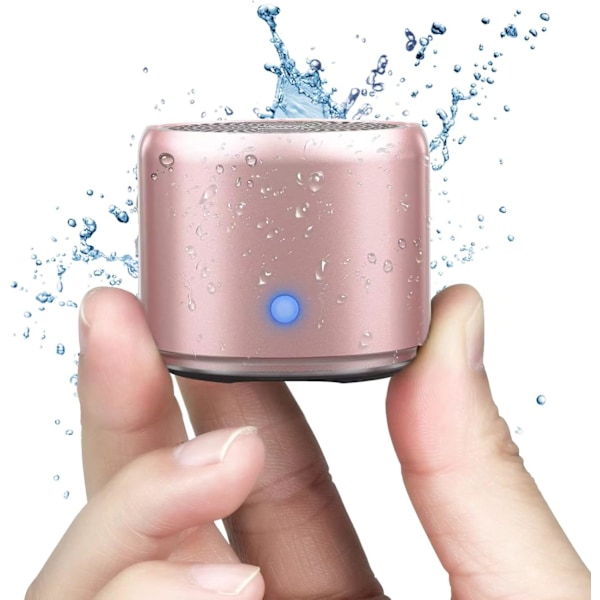 Bærbar Mini Bluetooth Højttaler Med Forbedret Bas Og High Definition Lyd Rosaguld