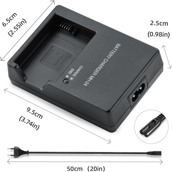 EN-EL14 Batterioplader MH-24 til Nikon P7000 P7100 P7700 P7800 D5100 D5200 D5300 D5500 D5600 D3100 D3200 D3300 D3500 Kamera