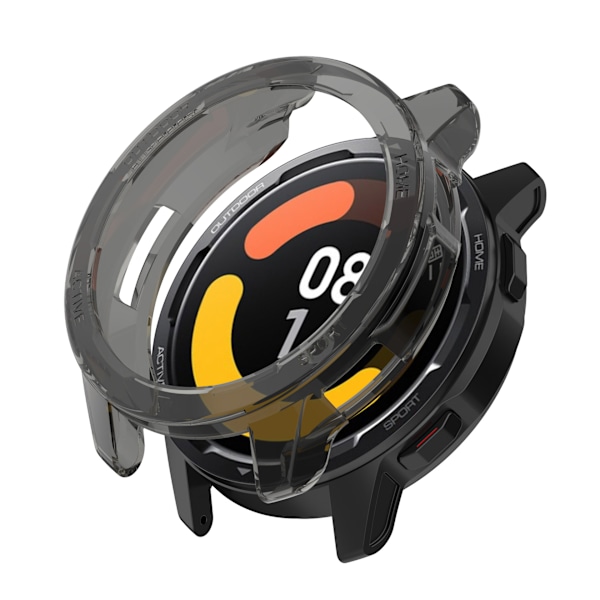 Passar Xiaomi Watch Color2 / Xiaomi Watch S1 Active TPU Skyddsfodral Transparent Svart