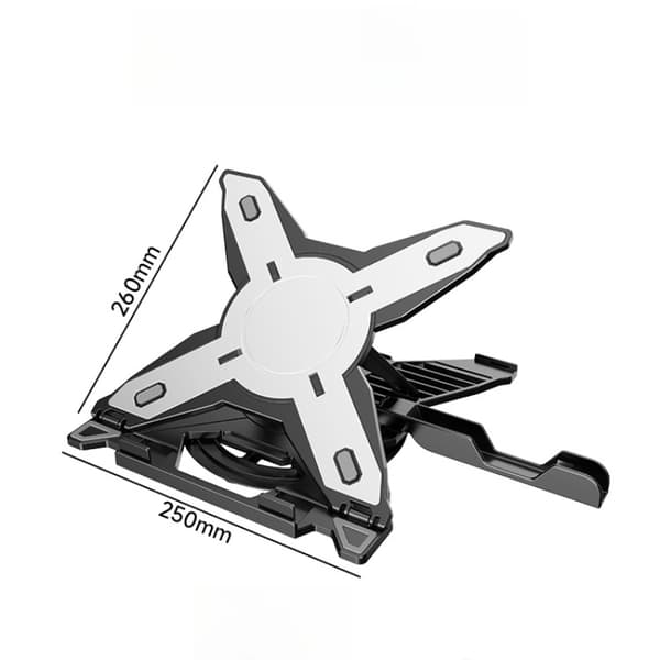 Laptop stand Justerbar Højde 360° Roterende Base Sort