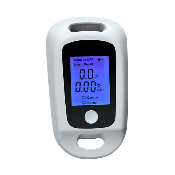 Alkoholtester høj præcision, USB genopladelig (hvid)