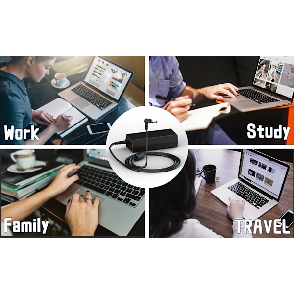 65W Laptop Laddare Kompatibel med för Lenovo IdeaPad 330 330S 320 320S 310 Strömförsörjningsadapter