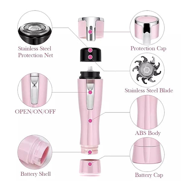 Mini Elektrisk Epilator til Ansigts- og Kropshårfjerning