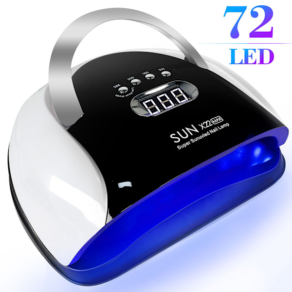 SUN X22 MAX UV LED Nagel Torklampa För Gel Naglar 72 Lampor Snabbhärdande Gel Polish Lampa Svart bakgrund