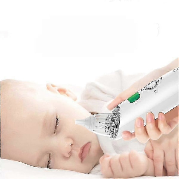 Elektrisk neseaspirator for baby, hvit