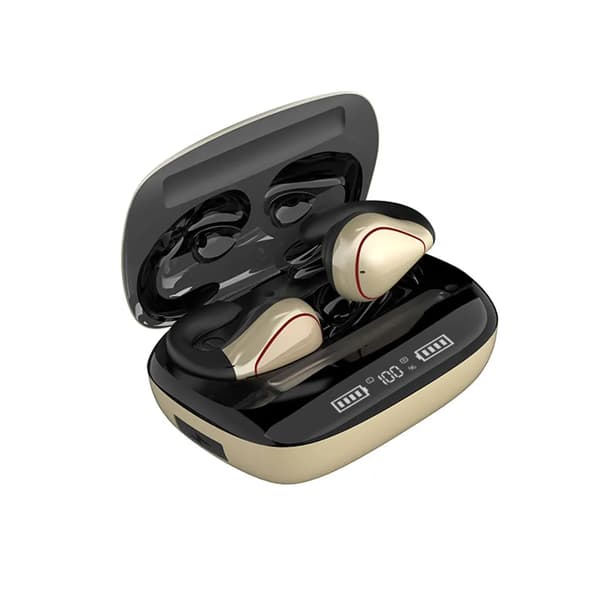 Ægte trådløse Bluetooth-hovedtelefoner T20 Bluetooth 5.0-kompatible in-ear earbuds knogleledning grå