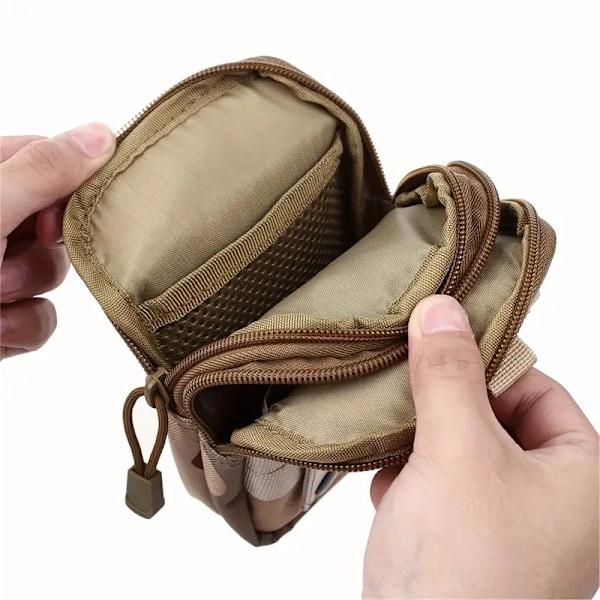 Ulkoilu Urheilu Vedenpitävä Tactical vyölaukku (Musta Python-kuvio)