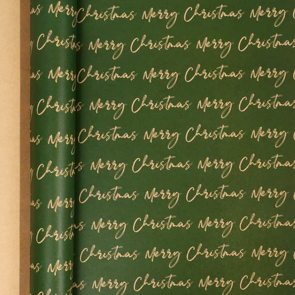 Julklappspapper Jul Alfabet mönster papper (43CMX 300CM)