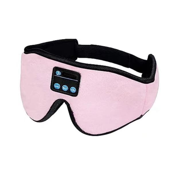 Bluetooth Sport Hörlurar Sömnmask Trådlös 3D Bluetooth Ögonmask Rosa