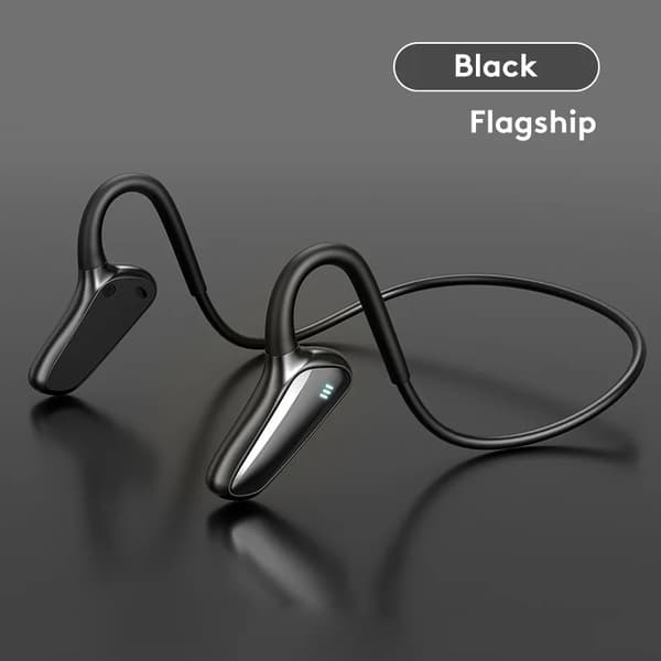 Ægte trådløse Bluetooth-hovedtelefoner M-D8 Bone Conduction Bæltemikrofon Sort