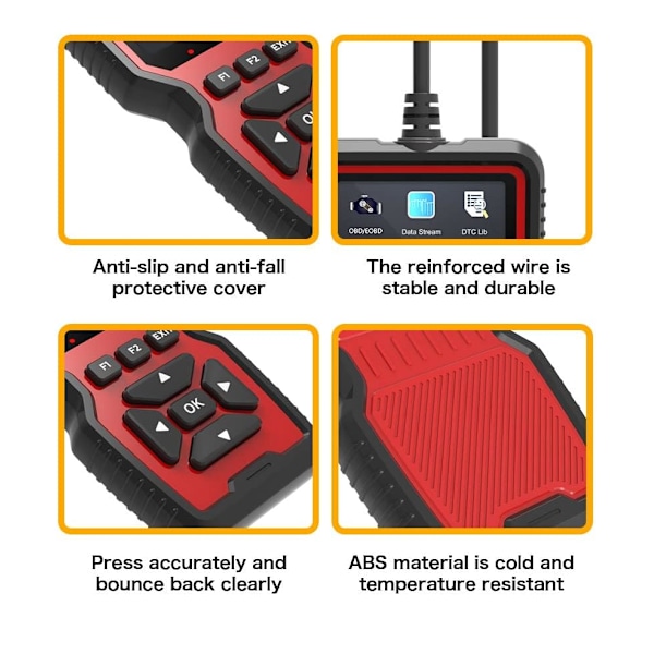 V519 Avancerad OBD2 Diagnostisk Scanner - Kodläsare - Stöder OBD2/OBDII Protokoll