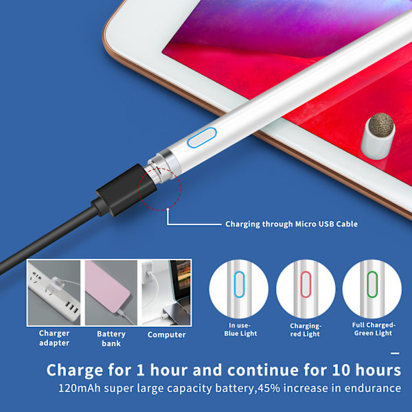 Stylus Penna För iPad/Android svart