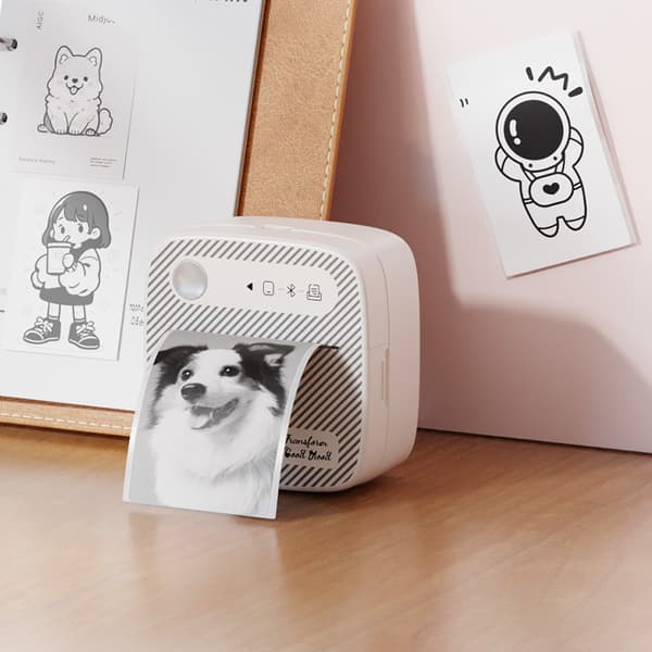 Trådløs Bluetooth Termisk Etiketprinter
