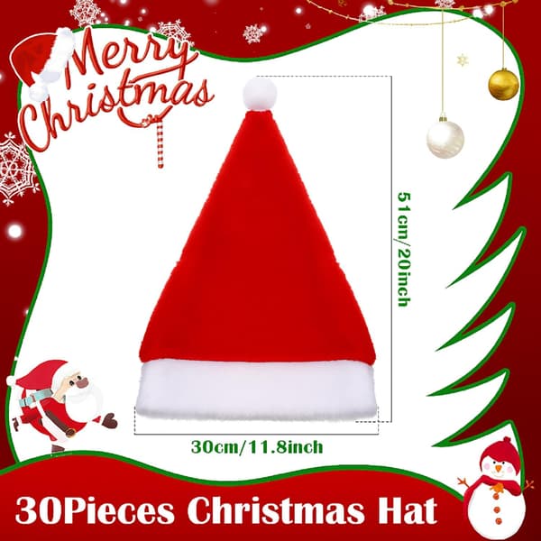 Julehat, Unisex Julehatte Plys Julehat (sort)