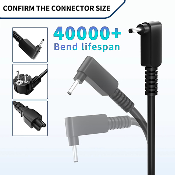 19V 2.37A 45W Strömadapter för Acer Aspire 5 A515-55 A515-56 A515-46 A515-43 A517-52 A515-54