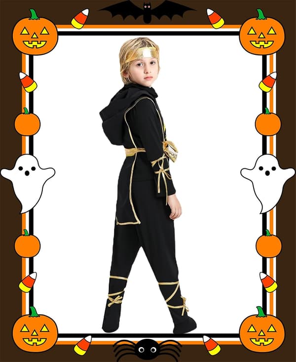 Halloween Ninja-dräkt för barn (M)