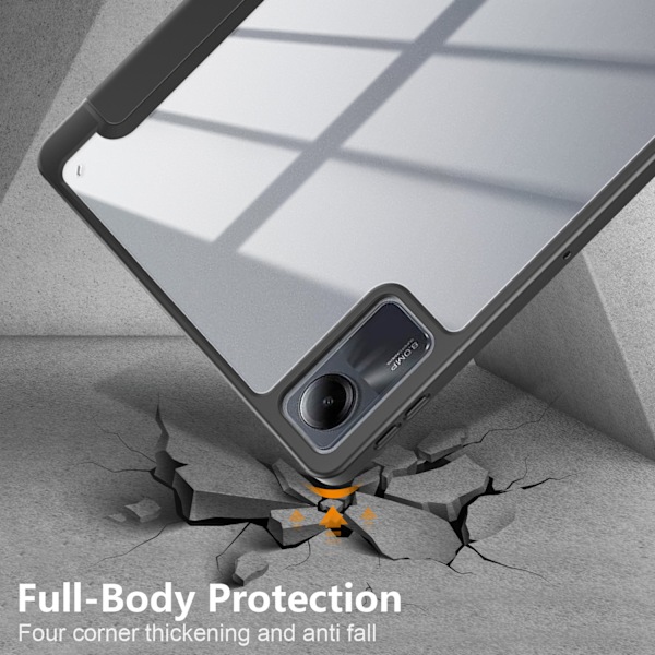 Skal för Xiaomi Redmi Pad Se 11 2023 akryl skyddsfodral (svart)