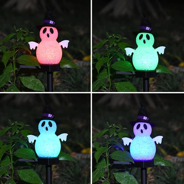 LED Lys Kæder, Udendørs Solar Spøgelse Jordlys Til Halloween Dekoration (4 stk)