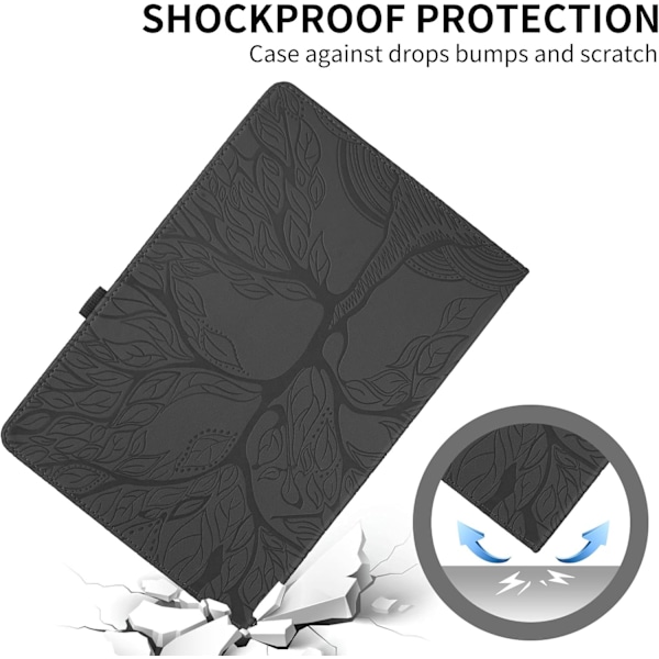 Fodral för Lenovo Tab M11 11 2024 TB330FU Trädmönster svart