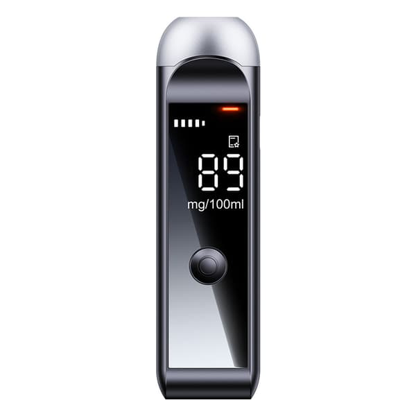 Professionel digital alkometer, højpræcisions alkoholanalysator (sort)