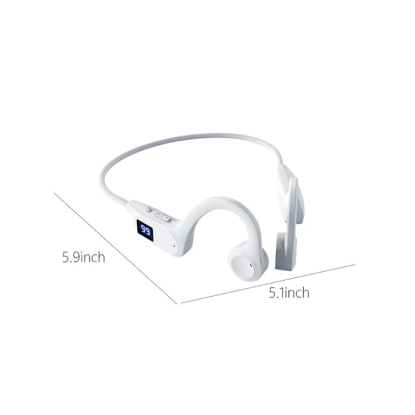 True Wireless Bluetooth Hörlurar Öppet Öra Sport Bluetooth 5.2 Hörlurar Med Mikrofon, Px8 Vattentät