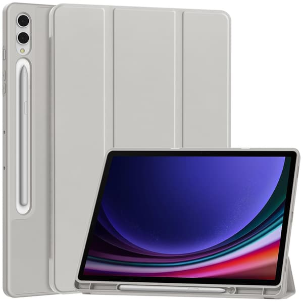 Etui til Samsung Galaxy Tab S10 Ultra 14.6 Solid farve beskyttende etui grå