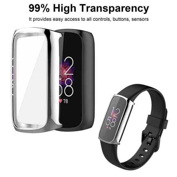 Beskyttelsesetui til Fitbit Versa Luxe (sølv)