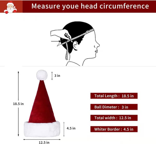 Julehat, Unisex Plys Julehat (Mørkegrøn)