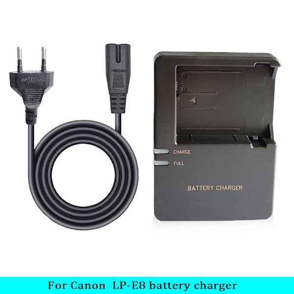 Oplader til Canon EOS 550D 600D 650D 700D LC-E8 Batteri