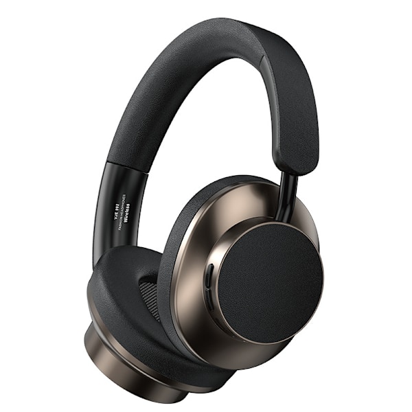 Vje902 Hovedmonterede Bluetooth-hovedtelefoner Kobber Sort