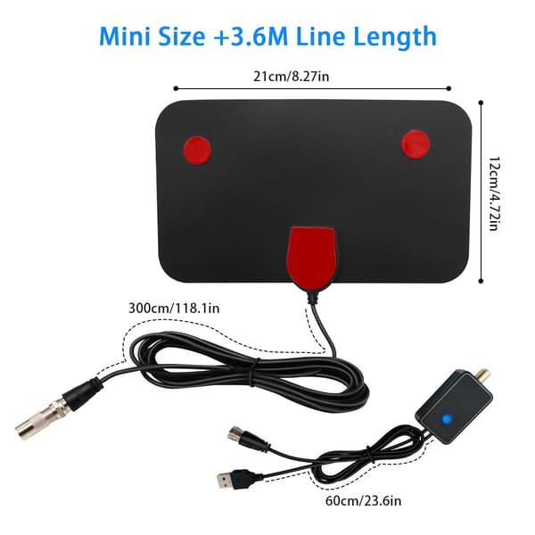 TV-antenne 4K HD-antenne DVB-T2 signalmottaksantenne