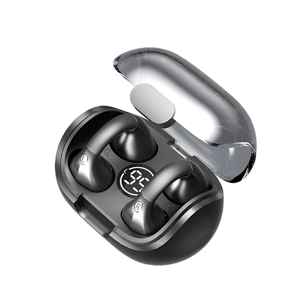 Aidot langattomat Bluetooth-kuulokkeet M8, digitaalinen kaksoiskorvanäyttö latauskotelolla, valkoinen