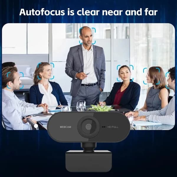 webcam 2K HD sisäänrakennetulla melua vaimentavalla mikrofonilla