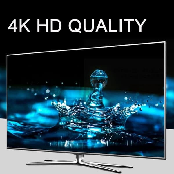 miniDP til HDMI konverter, 4k HDTV stik sort