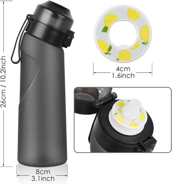 Air-Up Vannflaske 650ml med 14 smakskapsler (Gradient blå)