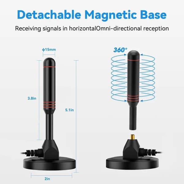 TV-antenne, 4K HD-antenne DVB-T2 signalforsterker