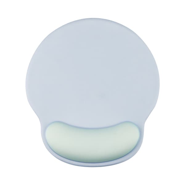 Ergonomisk musematte med gel-håndleddsstøtte (blå/grønn)