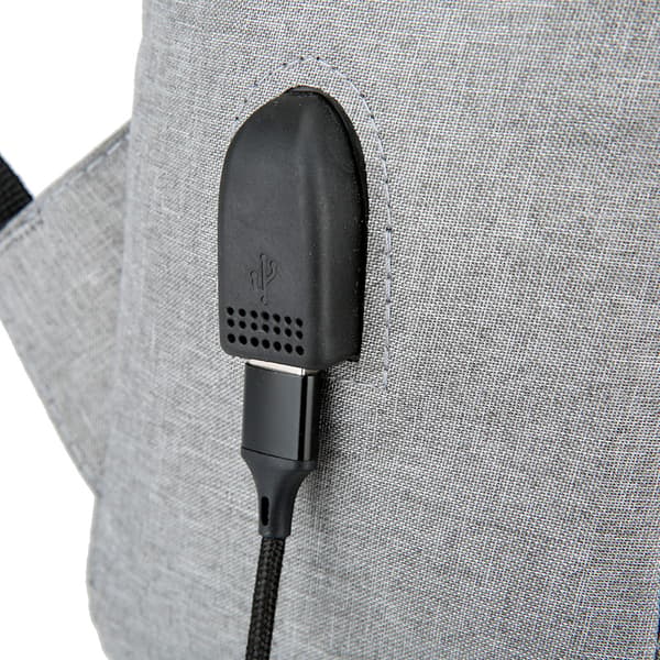 Laptopveske med USB-lading, svart
