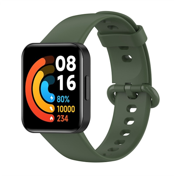 Silikoniranneke Redmi Watch 2:lle, tummanvihreä