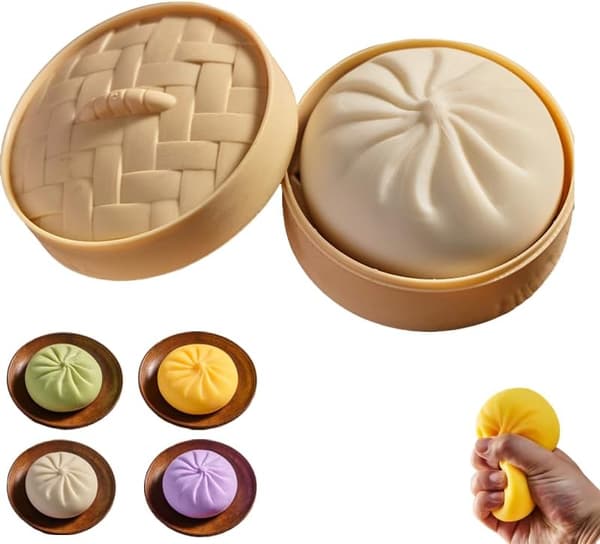 Klämleksaker, Stresslindrande Squishy-leksak (vit)